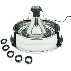 Fontaine à eau 360° Inoxable PetSafe Argenté 3,8 L CY3091 pas cher