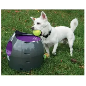 PetSafe Lanceur de balle automatique 9 m Gris et violet PTY00-14665 pas cher
