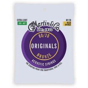 Comparateur de prix : Martin M170 - Jeu de cordes Extra light 10-47 Guitare acoustique