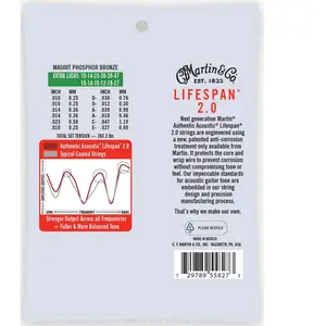 Martin Authentic Lifespan 2.0 92/8 Phosphor Bronze 12-String Extra Lig pas cher