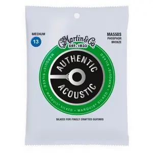 Comparateur de prix : Martin & Co MA550s Authentic Phosphor Bronze MS Medium 13-56 Jeux de cordes folk 013