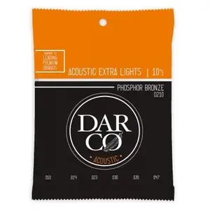 Comparateur de prix : Darco D210 Phosphor Bronze Acoustic Extra Lights 10-47 Jeux de cordes folk 010