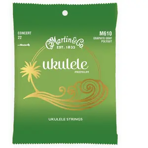 Comparateur de prix : Martin M610 22-24 - Jeu de cordes Ukulele Premium - Polygut, Concert