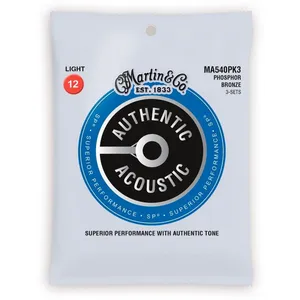 Comparateur de prix : Martin MA540PK3 Authentic SP Cordes de guitares acoustiques