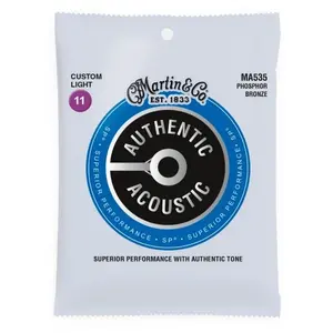 Comparateur de prix : Martin MA535 Authentic Acoustic Cordes de guitares acoustiques