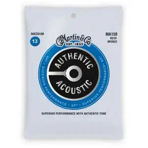 Comparateur de prix : Martin & Co MA150 Authentic 80/20 Bronze SPS Medium 13-56 Jeux de cordes folk 013