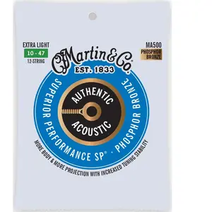Comparateur de prix : Martin MA500 SP 92/8 Phosphore Bronze 12 Cordes Extra Light 10/47