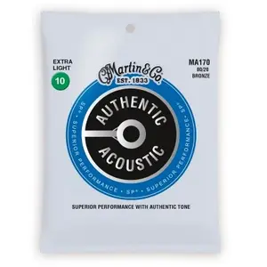Comparateur de prix : Martin&Co. Martin MA170 - Jeu de cordes Extra light 10-47 Guitare acoustique