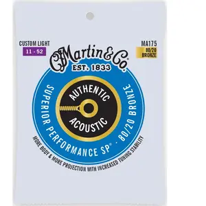 Comparateur de prix : MARTIN Cordes Authentic, Custom Light, 80/20