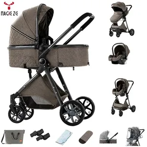 Poussette combinées 3 en 1 - Magic ZC - Poussette bebe canne haute qua... pas cher
