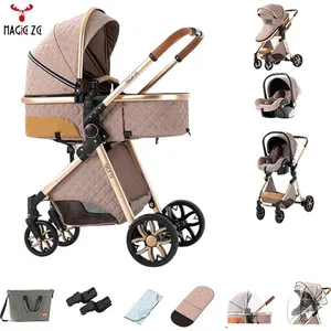 Poussette combinées bebe 3 en 1, Poussette canne haute qualité - Magic... pas cher