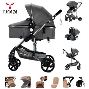 Magic ZC - Poussette bebe 3 en 1 - Poussette pliable automatique en Un... pas cher