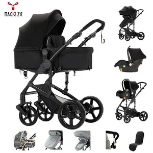 Poussette 3 en 1 Magic ZC Poussette pour nouveau-né Poussette bebe Pou... pas cher