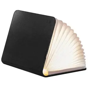 GINGKO SMART BOOKLIGHT LARGE-Lampe à poser Cuir H21.5cm Noir pas cher