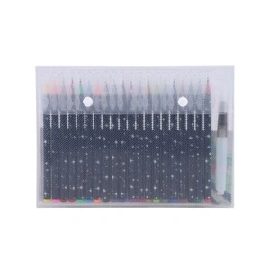 Comparateur de prix : 20 couleurs aquarelle pinceau stylos dessin peinture esquisse marqueur...