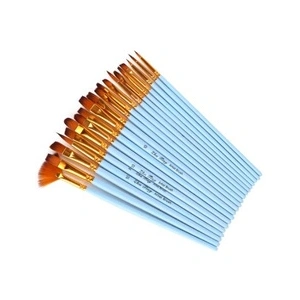 20 PCS Nylon Art De Cheveux Peinture Pinceaux Artiste Aquarelle Pincea... pas cher