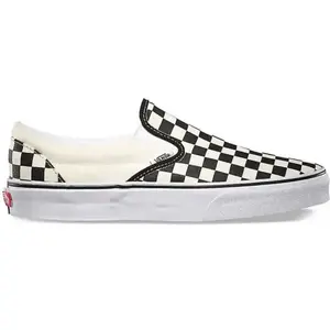 Vans Baskets Vans Classic Slip-On Beige Damier - 46 pas cher