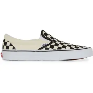Vans Mixte Ua Classic Slip-on Basket, Blanc Blk Whtchckerbo, 45 EU pas cher