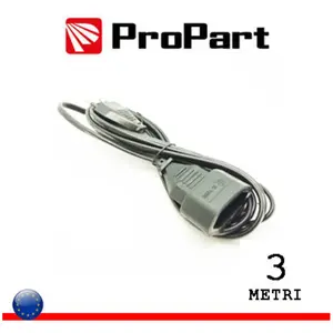 ProPart Prolongateur de prise électrique mâle-femelle 4mm Noir 3m Pepb08s-3-bk pas cher