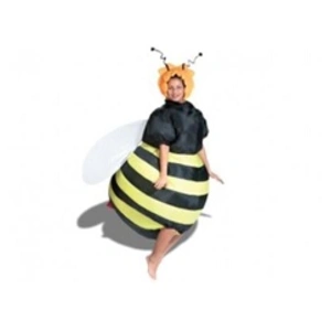 Comparateur de prix : Déguisement abeille gonflable - Adulte - Noir, jaune, orange - Tissu