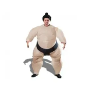 Comparateur de prix : Déguisement sumo gonflable - Adulte - Beige et noir - Tissu