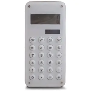 Totalcadeau Calculette design équipé d'un jeu de labyrinthe blanc pas cher