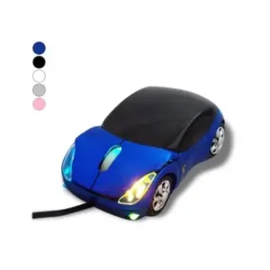 Eurrowebb Souris informatique optique usb forme voiture gris pas cher