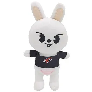 Non communiqué Peluche Leeknow Hyunjin lapin blanc 21 cm pas cher