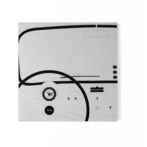 dESIGNoBJECT horloge murale CINQUINO CLOCK ORGANIZER (Blanc - Tôle cou...