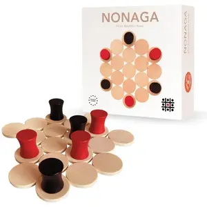 Comparateur de prix : Steffen Spiele - Nonaga - Jeu de Duel - sois Le Premier à regrouper tes Trois pions sur des tuiles adjacentes 99017