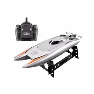 Comparateur de prix : Bateau radio commandé Bateaux RC 25KM/H de course grande vitesse 2 can...