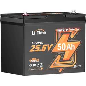 24V 50Ah tm LiFePO4 Lithium Batterie Bluetooth Marine Pour Le Trolling...