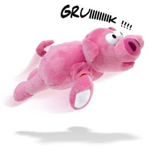 Totalcadeau Peluche cochon volant porc catapulte pas cher