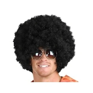 Perruque afro frisée noir