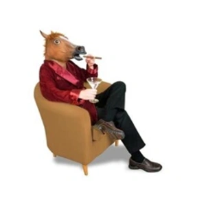 Comparateur de prix : Masque tête de cheval déguisement en latex costume