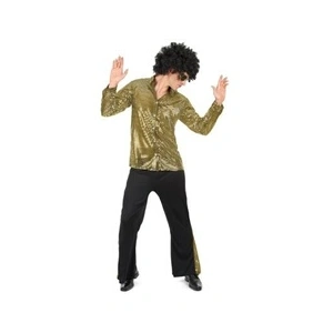 Comparateur de prix : TotalCadeau Costume pour homme style disco déguisement paillettes année 80 L