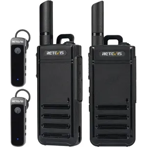 Comparateur de prix : Retevis RB639P Talkie-walkie sans Fil, PMR446 Radio Bidirectionnelle avec Casque sans Fil, Type-C, VOX, Le Voyage en Voiture (2Pcs)