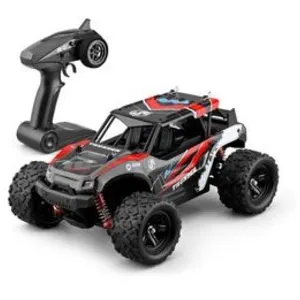 Comparateur de prix : 50km / h 1/18 échelle rc voiture 2.4g 4wd haute vitesse rapide télécommandé grande piste rouge