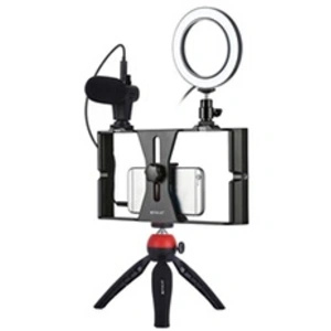 Smartphone Vidéo Rig visiophone stabilisateur Grip trépied avec microp... pas cher