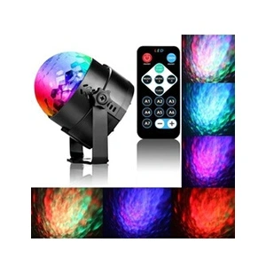 LED Party Lights Disco Ball flash Veilleuse eau Lumière Télécommande voix wedazano430