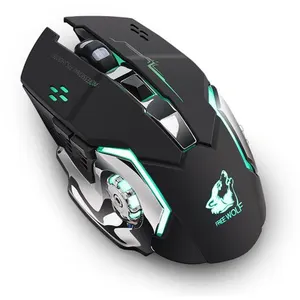 Rechargeable sans fil X8 silencieux LED rétro-éclairé USB optique ergo... pas cher