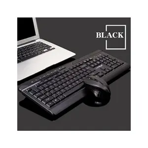 Comparateur de prix : Gaming Set USB sans fil 2.4G Clavier et souris Kit pour PC portable BK...