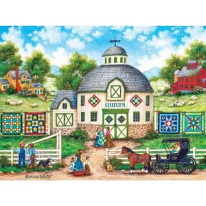 Master Pieces Puzzle 550 pièces : Collection Heartland - The Quilt Barn