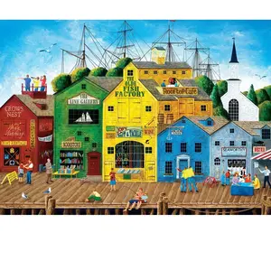 Puzzle 1000 pièces : Port de pêche Master Pieces pas cher