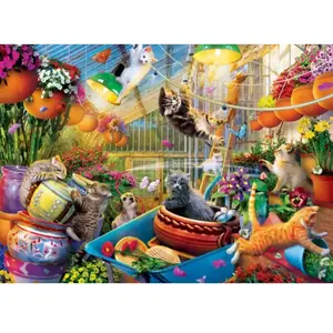 Master Pieces Puzzle 1000 pièces : Cherche et trouve - Greenhouse Gone Wild