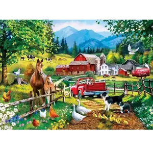 Master Pieces Puzzle 1000 pièces : Galerie d'art - La ferme de la colombe blanche
