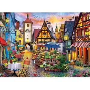 Master Pieces Puzzle 1000 pièces : Colorscapes - Marché aux fleurs bavarois