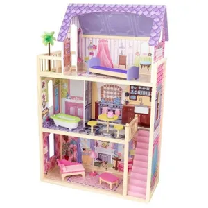Comparateur de prix : Maison de poupées - KIDKRAFT - Kayla - Rose et blanc - 10 pièces - Jouet intérieur