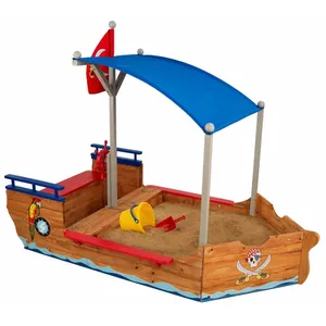Kidkraft® Bac à sable enfant bateau pirate bois 00128 pas cher