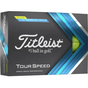 Titleist Balles de golf Tour Speed 2022 - Lot de 12, jaune pas cher